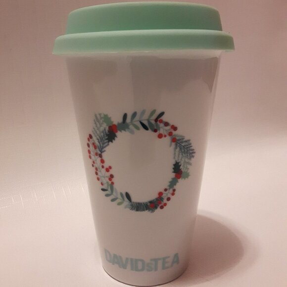 Davids Tea Limited Edition Travel Mug Christmas - Picture 1 of 4